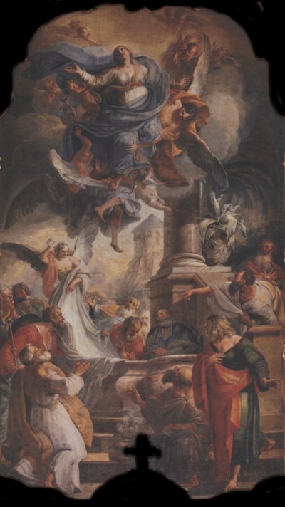 Hoogaltaar: Hemelvaart van Maria door Balthasar Augustin Albrecht